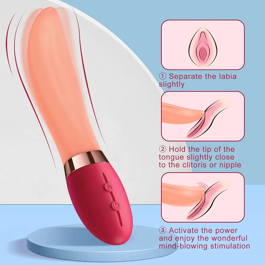 Tongue Vibrator - 10 Modes - Rechargable